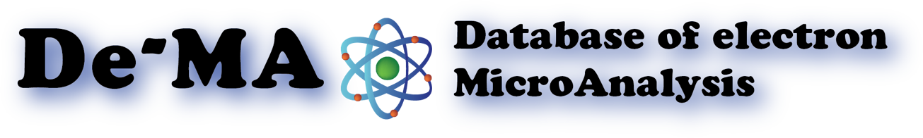 Welcome to the Database of electron MicroAnalysis (De-MA)